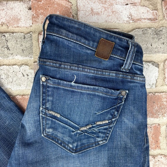 BKE Stella Bootcut Medium Wash Denim Blue Jeans Size 27L mid/low Rise denim - Picture 7 of 8